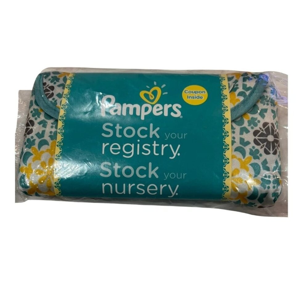 Nip Pampers Swaddlers Wipes Diapers Hearts Zip Travel Bag Holder Pouch